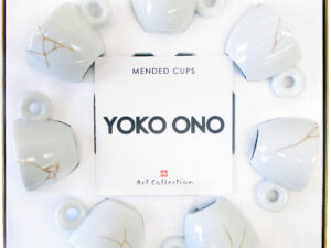 YOKO ONO - Broken 7 Espresso Cup Gift Set Box MENDED CUPS 6 "broken"+ 1"unbroken"
