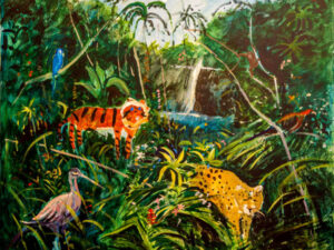 Canvas Jungle scene