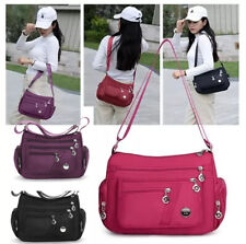 Women Ladies Multi Pocket Messenger Handbag Cross Body Bags Holiday Shoulder Bag