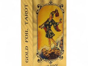 Blue & Gold Foil Tarot Card Set – All Seeing Eye – with booklet