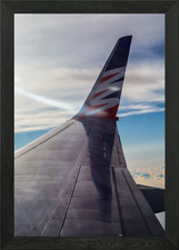 Boing Wing io the Sky Framed Wall Art Poster Canvas Print Picture