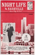 Vintage Guide Night Life Nashville Tennessee Music Musician Adverts Singers 1972