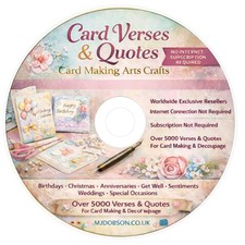 Card Verses & Quotes Card Making Arts Crafts NO INTERNET /SUBSCRIPTION REQUIRED