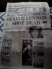 DEATH OF JOHN LENNON.FOUR ORIGINAL DECEMBER 1980 BRITISH NEWSPAPERS COMPLETE + 2